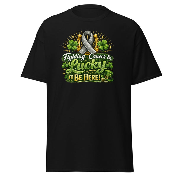 Brain Cancer Green/Grey Irish Tee - JohnVsGBMBlackS