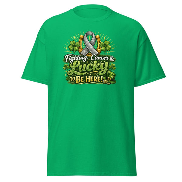 Brain Cancer Green/Grey Irish Tee - JohnVsGBMIrish GreenS