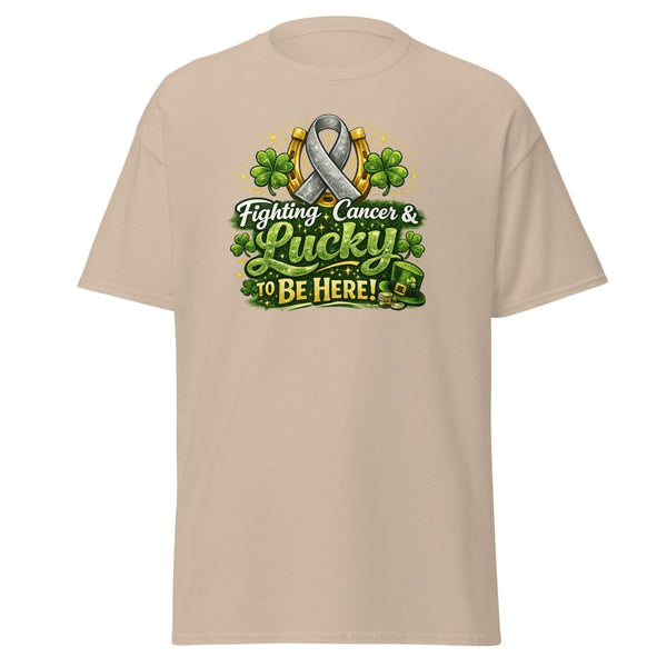 Brain Cancer Green/Grey Irish Tee - JohnVsGBMSandS