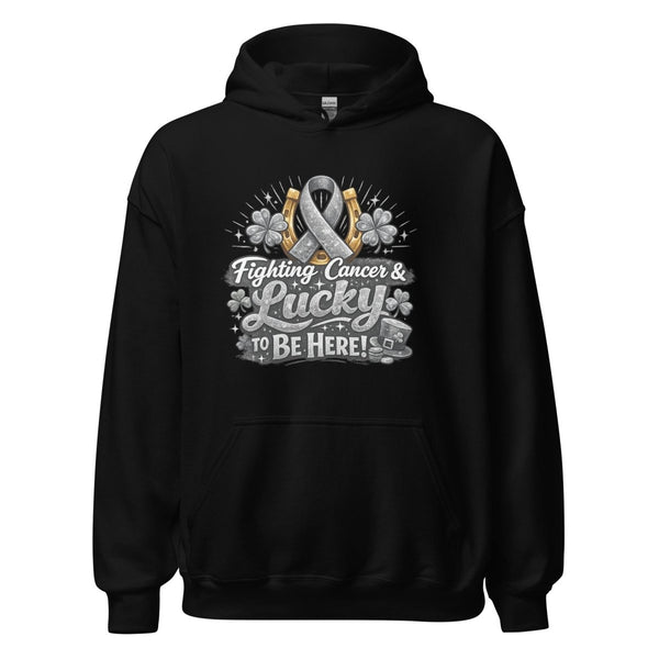 Brain Cancer Grey Irish Hoodie - JohnVsGBMBlackS