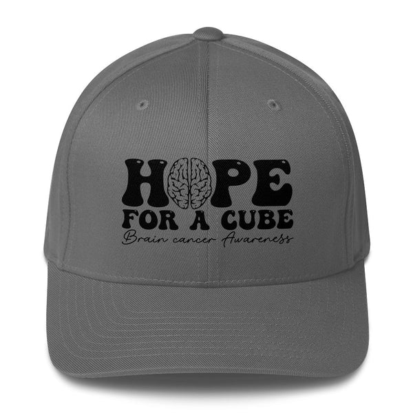 Brain Cancer Hope Fitted Cap - JohnVsGBMGreyS/M