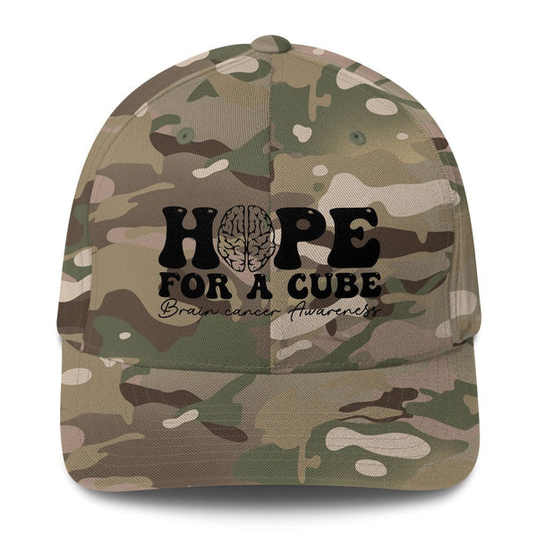 Brain Cancer Hope Fitted Cap - JohnVsGBMMulticam GreenS/M