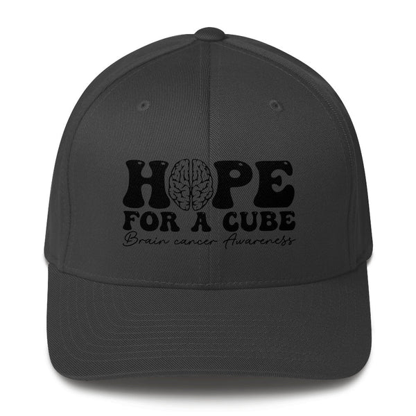 Brain Cancer Hope Fitted Cap - JohnVsGBMRedS/M