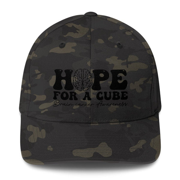 Brain Cancer Hope Fitted Cap - JohnVsGBMMulticam BlackS/M