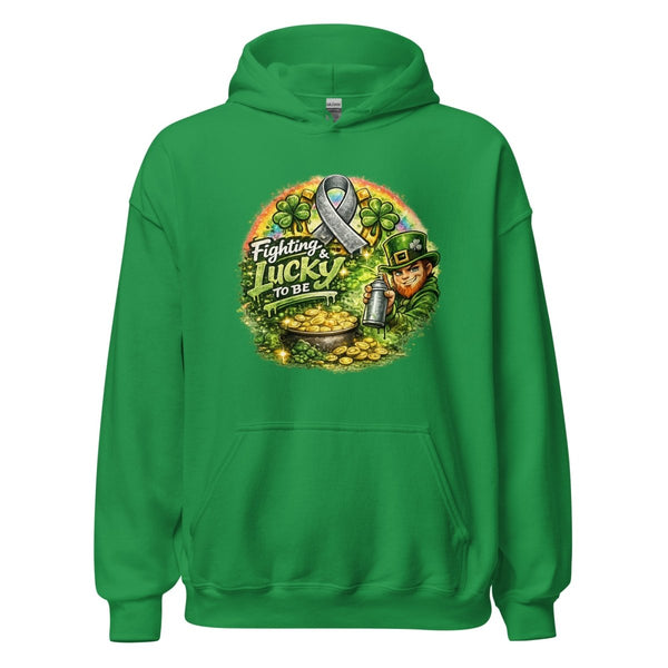 Brain Cancer Irish Hoodie - JohnVsGBMIrish GreenS