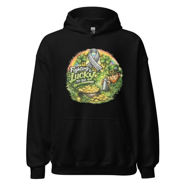 Brain Cancer Irish Hoodie - JohnVsGBMBlackS