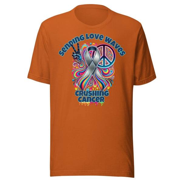 Brain Cancer Love Waves Tee - JohnVsGBMAutumnS