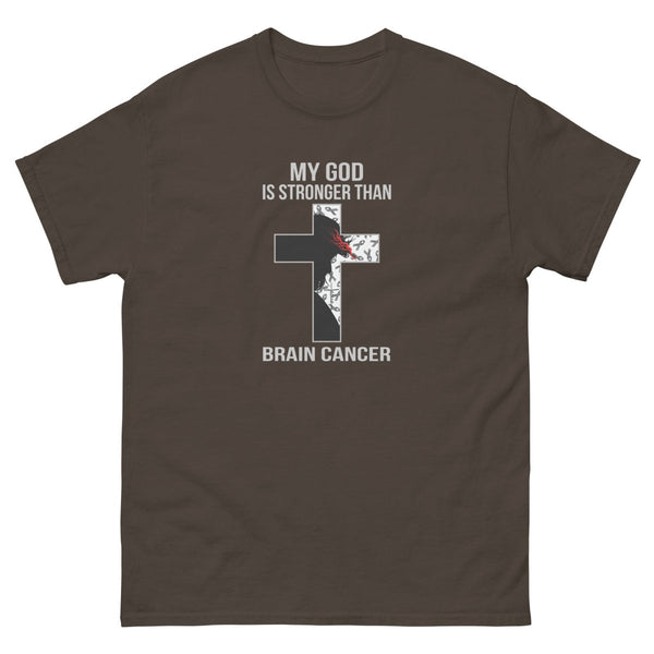 Brain Cancer My God Tee - JohnVsGBMDark ChocolateS