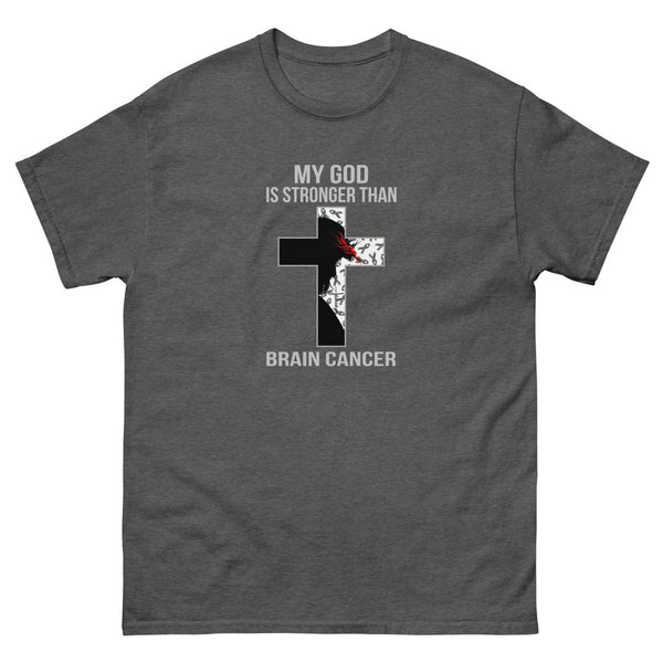 Brain Cancer My God Tee - JohnVsGBMDark HeatherS