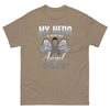 Brain Cancer My Hero Is My Angel Tee - JohnVsGBMBrown SavanaS