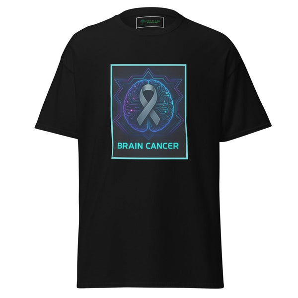 Brain Cancer Neon Brain Tee - JohnVsGBMBlackS