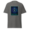 Brain Cancer Neon Brain Tee - JohnVsGBMCharcoalS