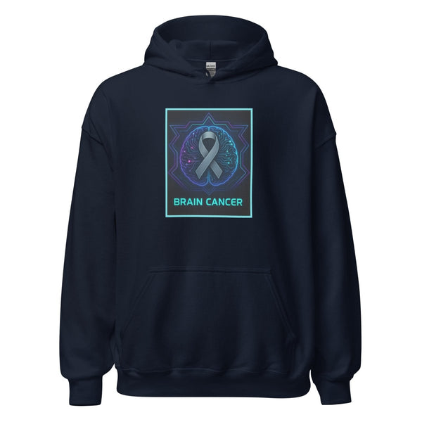 Brain Cancer Neon Branish Hoodie - JohnVsGBMNavyS