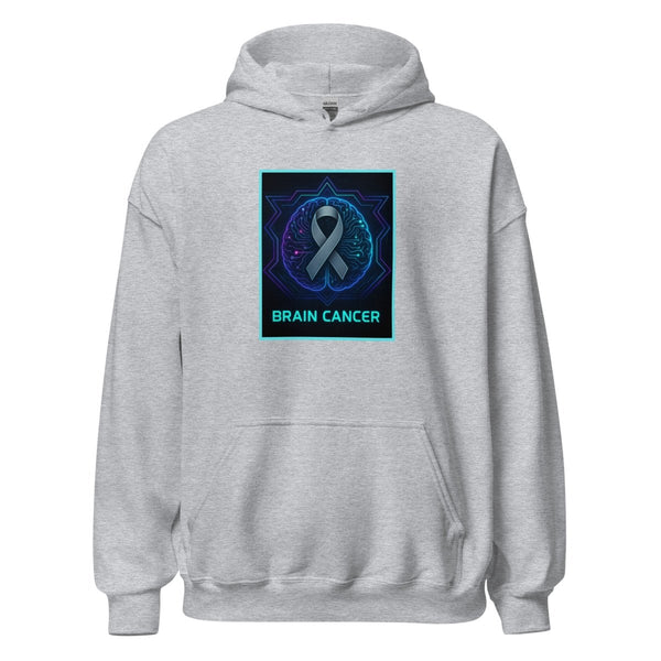 Brain Cancer Neon Branish Hoodie - JohnVsGBMSport GreyS