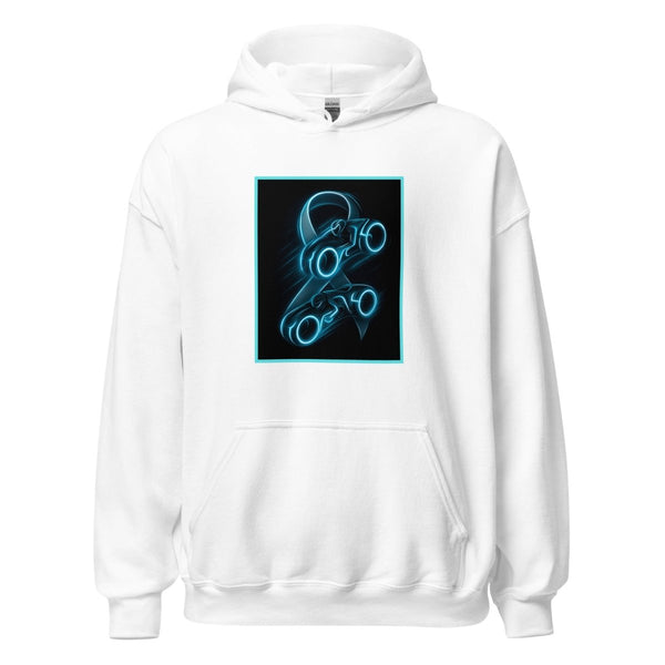 Brain Cancer Neon Double Hoodie - JohnVsGBMWhiteS