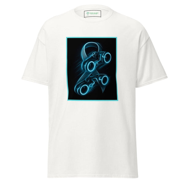 Brain Cancer Neon Duel Bike Tee - JohnVsGBMWhiteS