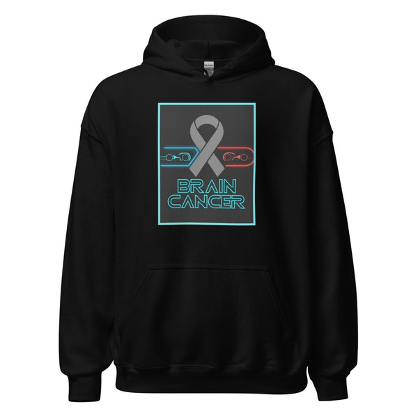 Brain Cancer Neon Duel Hoodie - JohnVsGBMBlackS