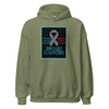 Brain Cancer Neon Duel Hoodie - JohnVsGBMMilitary GreenS