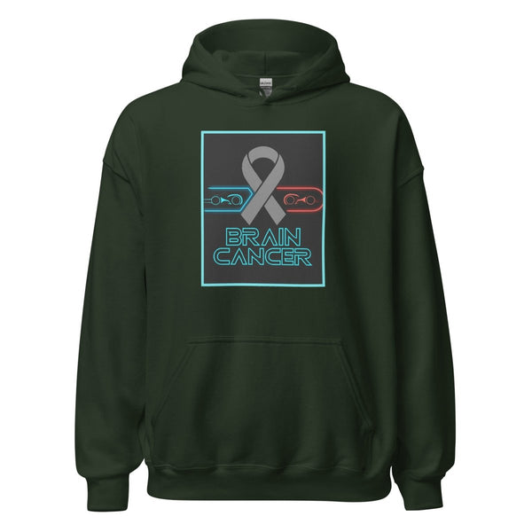 Brain Cancer Neon Duel Hoodie - JohnVsGBMForest GreenS