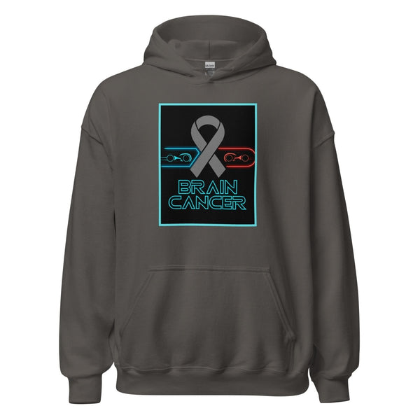 Brain Cancer Neon Duel Hoodie - JohnVsGBMCharcoalS