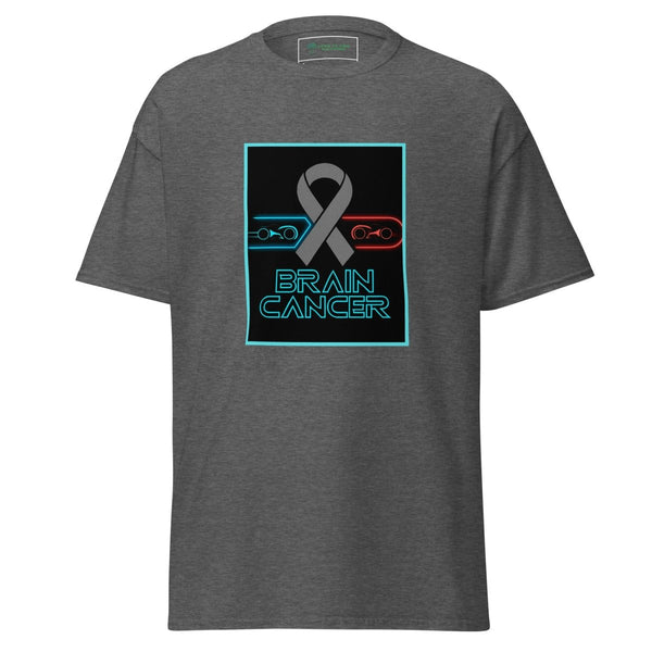 Brain Cancer Neon Duel Tee - JohnVsGBMDark HeatherS
