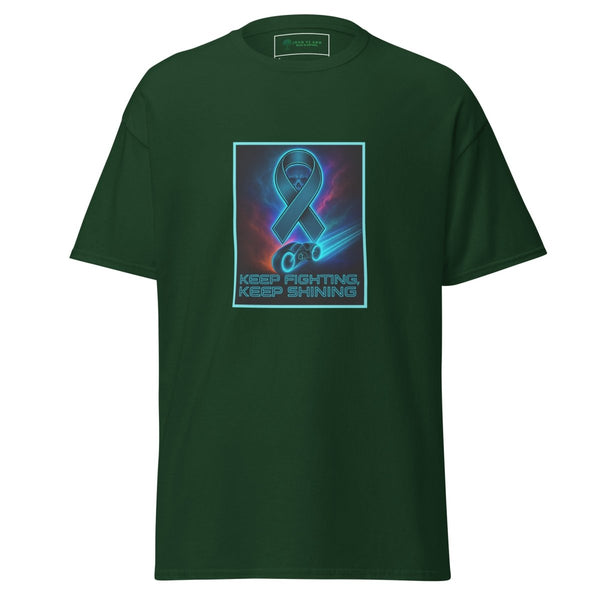 Brain Cancer Neon Fighting Tee - JohnVsGBMForest GreenS