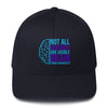 Brain Cancer Neon Fitted Cap - JohnVsGBMDark NavyS/M