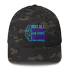 Brain Cancer Neon Fitted Cap - JohnVsGBMMulticam BlackS/M