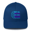 Brain Cancer Neon Fitted Cap - JohnVsGBMRoyal BlueS/M