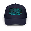 Brain Cancer Neon GBM Warrior Trucker Hat - JohnVsGBMNavy