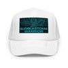 Brain Cancer Neon GBM Warrior Trucker Hat - JohnVsGBMWhite