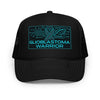 Brain Cancer Neon GBM Warrior Trucker Hat - JohnVsGBMBlack