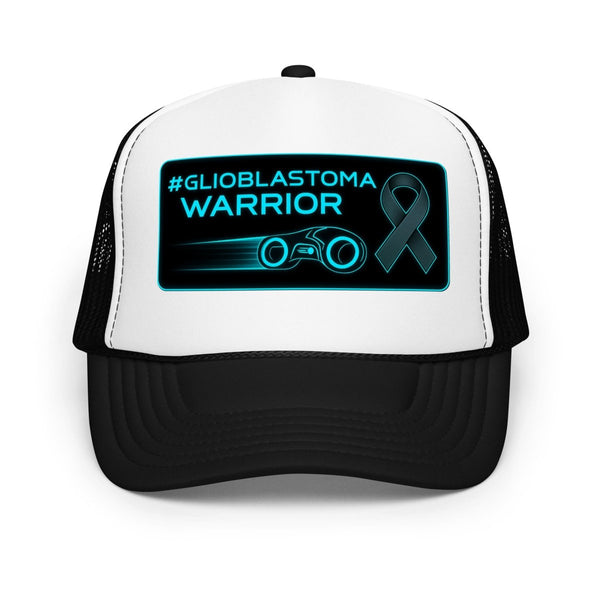 Brain Cancer Neon Glioblastoma Trucker Hat - JohnVsGBMBlack / White / Black