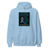 Brain Cancer Neon Hashtag Hoodie - JohnVsGBMLight BlueS