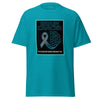 Brain Cancer Neon Hashtag Tee - JohnVsGBMTropical BlueS