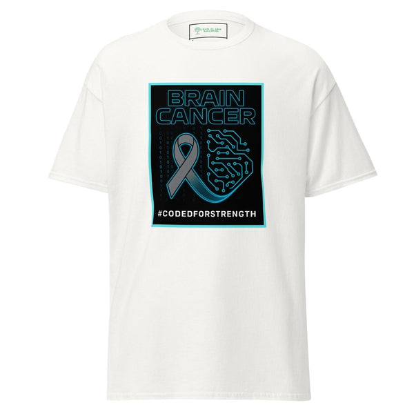 Brain Cancer Neon Hashtag Tee - JohnVsGBMWhiteS