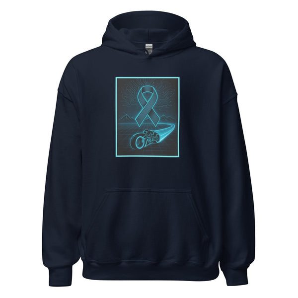 Brain Cancer Neon Landscape Hoodie - JohnVsGBMNavyS