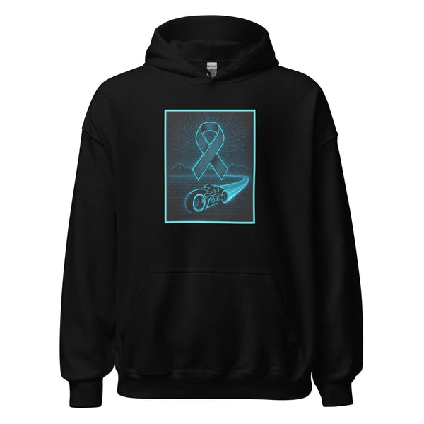 Brain Cancer Neon Landscape Hoodie - JohnVsGBMBlackS