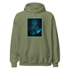 Brain Cancer Neon Landscape Hoodie - JohnVsGBMMilitary GreenS