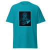 Brain Cancer Neon Landscape Tee - JohnVsGBMTropical BlueS