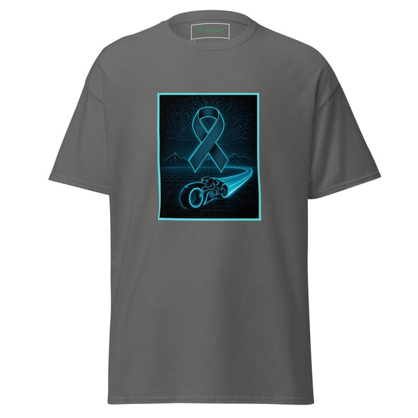 Brain Cancer Neon Landscape Tee - JohnVsGBMCharcoalS