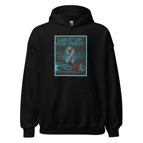 Brain Cancer Neon Light Up Hoodie - JohnVsGBMBlackS