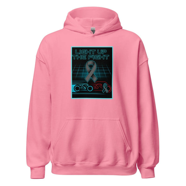 Brain Cancer Neon Light Up Hoodie - JohnVsGBMAzaleaS