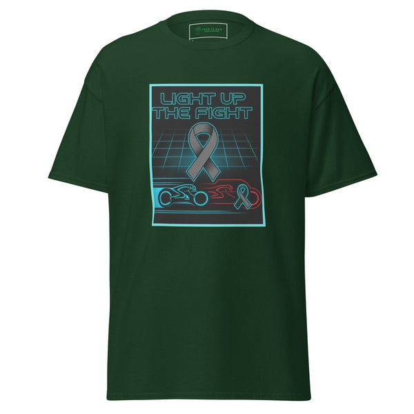 Brain Cancer Neon Light Up Tee - JohnVsGBMForest GreenS