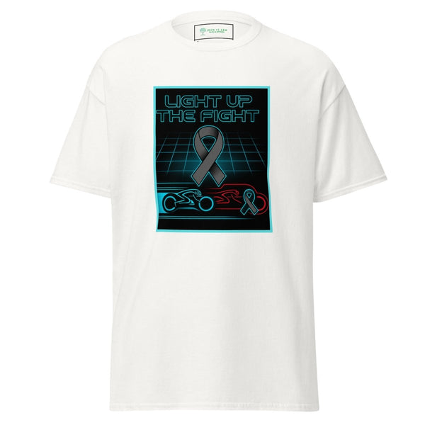 Brain Cancer Neon Light Up Tee - JohnVsGBMWhiteS