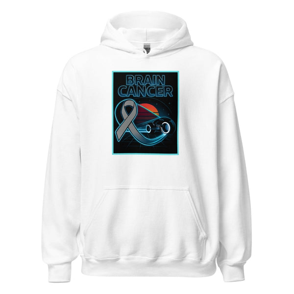 Brain Cancer Neon Moon Hoodie - JohnVsGBMWhiteS