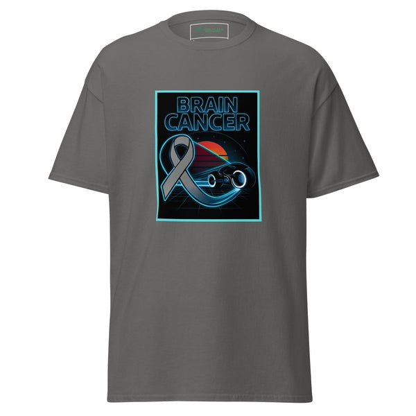 Brain Cancer Neon Moon Tee - JohnVsGBMCharcoalS