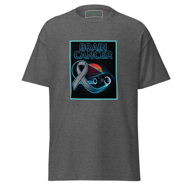 Brain Cancer Neon Moon Tee - JohnVsGBMDark HeatherS