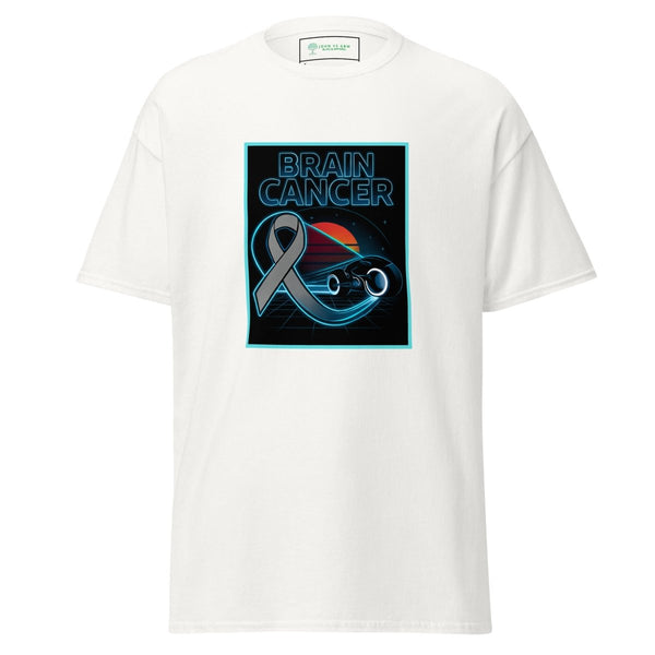 Brain Cancer Neon Moon Tee - JohnVsGBMWhiteS