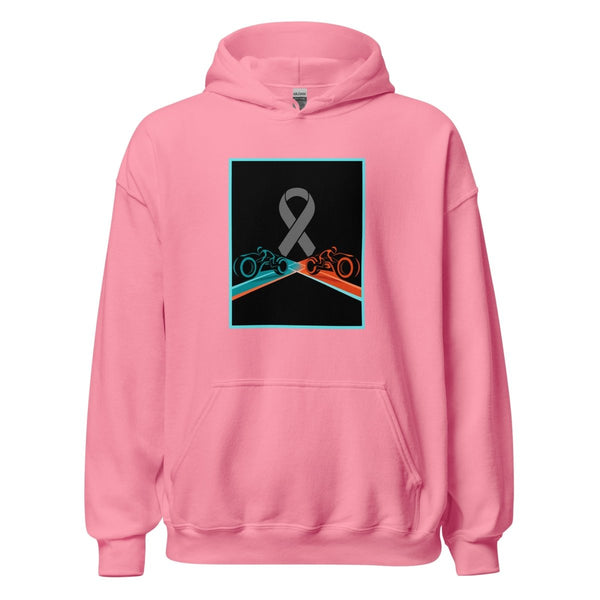 Brain Cancer Neon Races Hoodie - JohnVsGBMAzaleaS